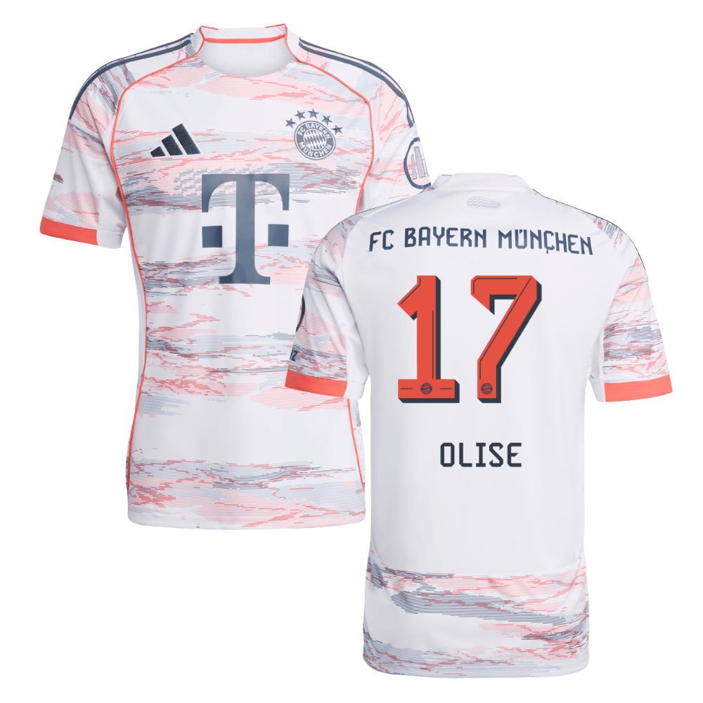 Michael Olise 17 Bayern Munich 2025 26 Away Men Jersey White OGASPORTS Michael Olise 17 Bayern Munich 2025 26 Away Men Jersey White OGASPORTS