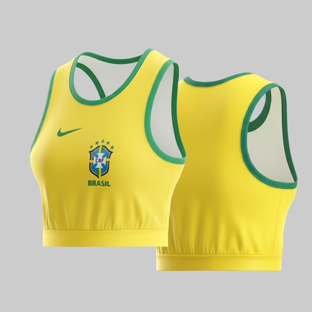 Brazil 2025-26 Crop Jersey - Iconic Fan Style - Women_s Sportwear
