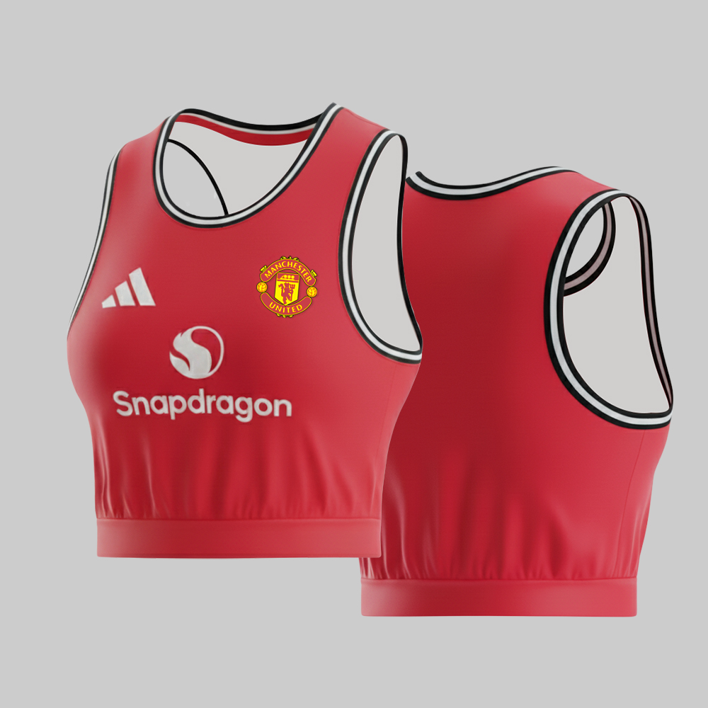 Manchester United 2025-26 Crop Jersey - Red Devil Fashion - Women_s Sportwear copy