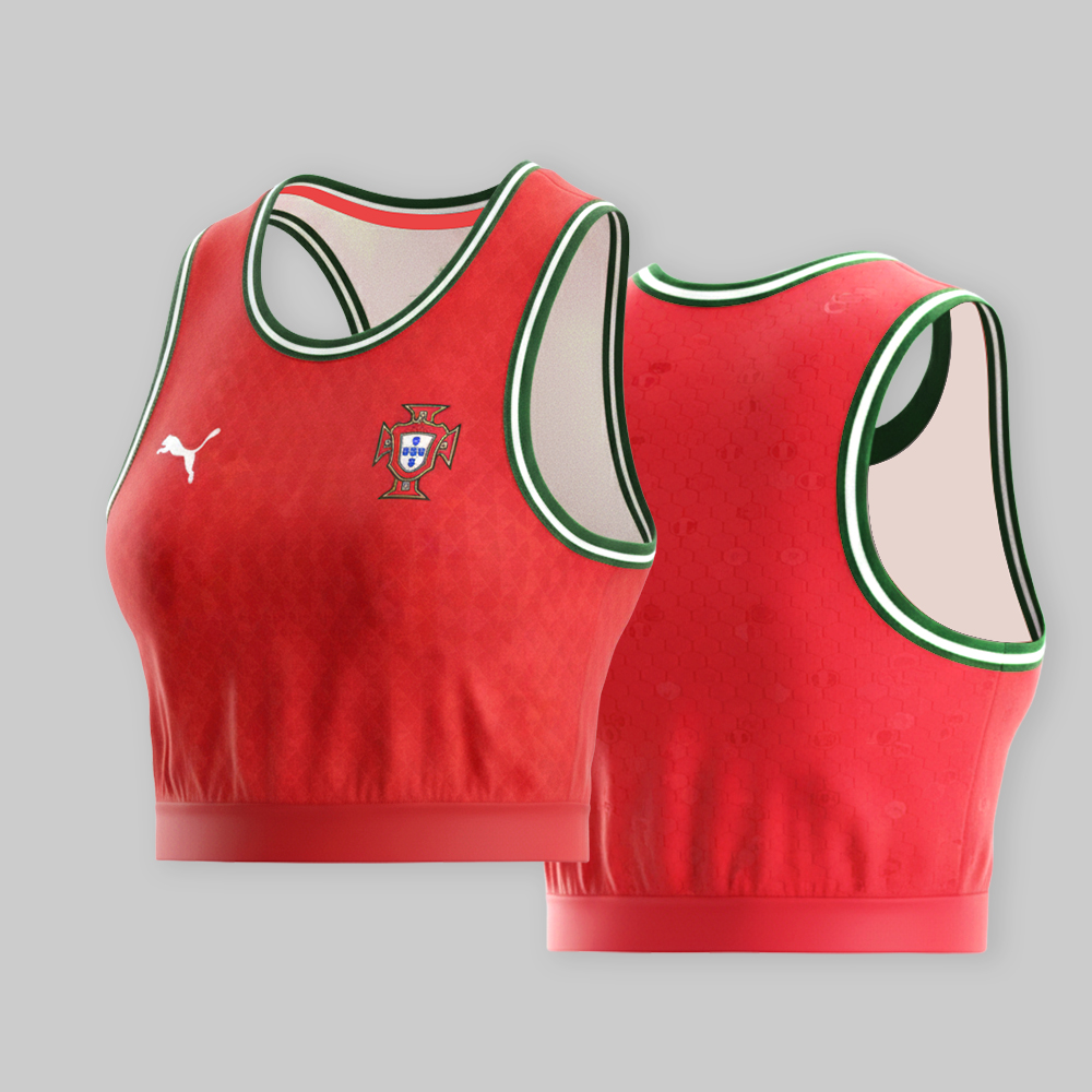 Portugal 2025-26 Crop Jersey - Euro Chic Supporter - Women_s Sportwear copy