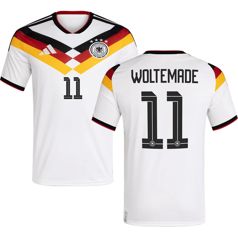 Nick Woltemade #11 Germany World Cup 2026 Home Jersey - White