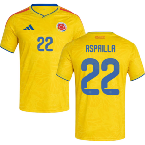 Asprilla #22 Colombia Worldcup 2026 Home Jersey - Yellow