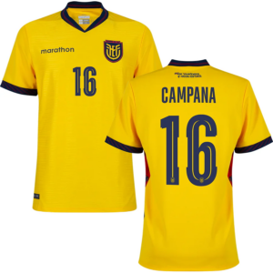 Capana #16 Ecuador Worldcup 2026 Home Jersey - Yellow