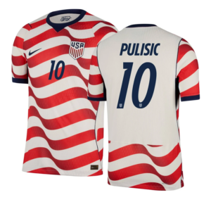USMNT Christian Pulisic #10 USA Worldcup 2026 Home Jersey - White red