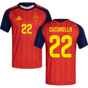 Cucurella #22 Spain 2026 Home Jersey - Red