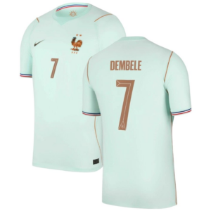 Dembele #7 France Worldcup 2026 Away Jersey - Green