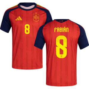 Fabián Ruiz #8 Spain 2026 Home Jersey - Red