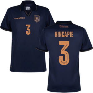 Hincapie #3 Ecuador Worldcup 2026 Away Jersey - Blue