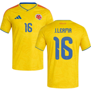 Jefferson Lerma #16 Colombia Worldcup 2026 Home Jersey - Yellow