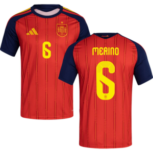 Merino #6 Spain 2026 Home Jersey - Red