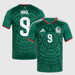 Raúl Jiménez #9 Mexico Worldcup 2026 Home Jersey - Green