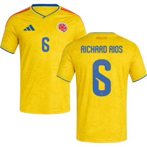 Richard Rios #6 Colombia Worldcup 2026 Home Jersey - Yellow