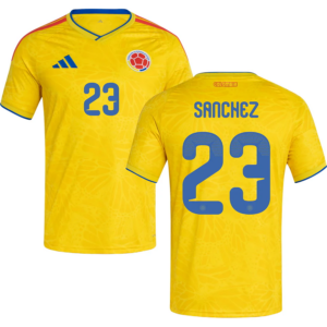 Sanchez #23 Colombia Worldcup 2026 Home Jersey - Yellow