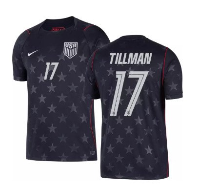 USMNT Tillman #17 USA 2026 Away Jersey - Blue