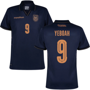 Yeboah #9 Ecuador Worldcup 2026 Away Jersey - Blue