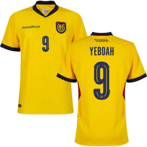 Yeboah #9 Ecuador Worldcup 2026 Home Jersey - Yellow