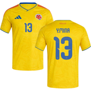 Yerry Mina #13 Colombia Worldcup 2026 Home Jersey - Yellow