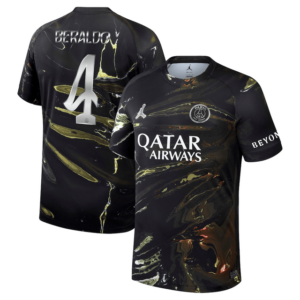 Beraldo #4 Paris Saint-Germain 2026 Jordan Night Jersey - Black