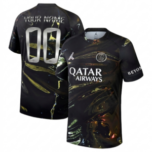 Paris Saint-Germain 2026 Customize Jordan Night Jersey - Black