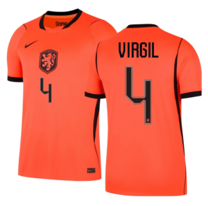 Virgil #4 Netherlands Worldcup 2026 Home Jersey - Orange