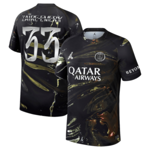 Zaïre-Emery #33 Paris Saint-Germain 2026 Jordan Night Jersey - Black