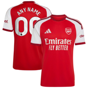 Arsenal 2026/27 Home Customize Jersey - Red
