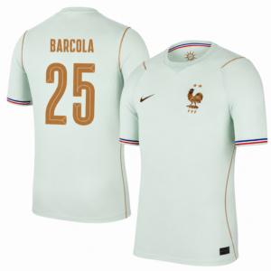 Barcola #25 France World Cup 2026 Away Jersey - Mint