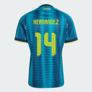 HERNANDEZ #14 COLOMBIA Worlcup 2026 Away Jersey - Blue