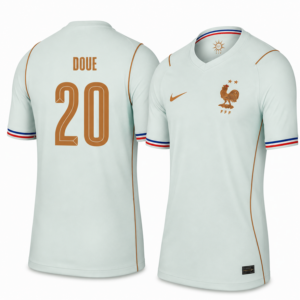 D.Doue #20 France World Cup 2026 Away Jersey - Mint