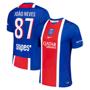 João Neves #87 PSG 2026/27 Home Jersey - Blue