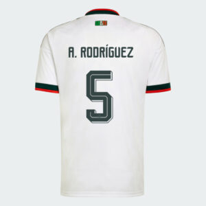 A. RODRÍGUEZ #5 Mexico Worlcup 2026 Away Jersey - White