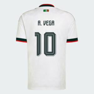 A. VEGA #10 Mexico Worlcup 2026 Away Jersey - White