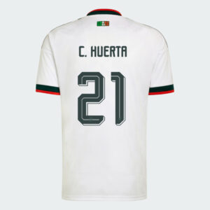 C. HUERTA #21 Mexico Worlcup 2026 Away Jersey - White