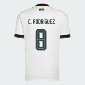 C. RODRÍGUEZ #8 Mexico Worlcup 2026 Away Jersey - White
