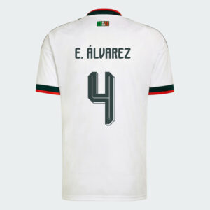 E. ÁLVAREZ #4 Mexico Worlcup 2026 Away Jersey - White