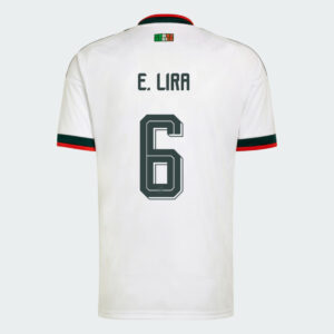 E. LIRA #6 Mexico Worlcup 2026 Away Jersey - White
