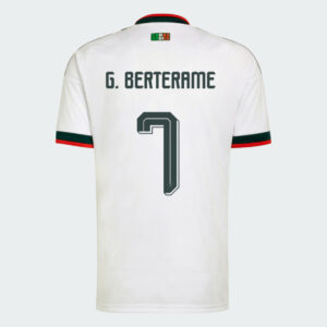 G. BERTERAME #7 Mexico Worlcup 2026 Away Jersey - White