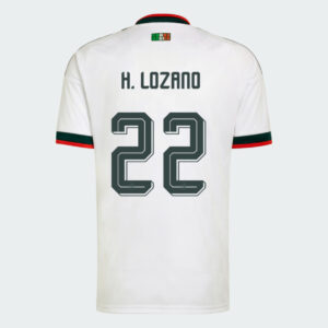 H. LOZANO #22 Mexico Worlcup 2026 Away Jersey - White