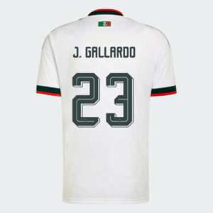J. GALLARDO #23 Mexico Worlcup 2026 Away Jersey - White