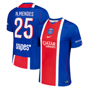 N.Mendes #25 PSG 2026/27 Home Jersey - Blue