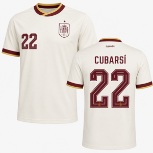 Spain Away CUCURELLA #22 Jersey 2026 - White