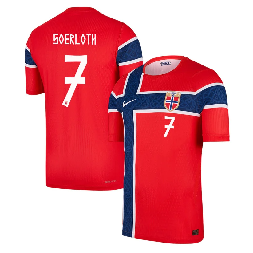 Alexander Soerloth 7 Norway National Team 2026 Home Jersey - Red