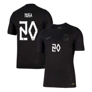 Antonio Nusa #20 Norway Worldcup 2026 Away Jersey - Black