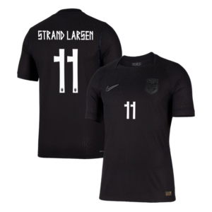 Joergen Strand Larsen #11 Norway Worldcup 2026 Away Jersey - Black