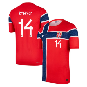 Julian Ryerson #14 Norway Worldcup 2026 Home Jersey - Red