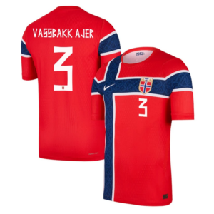 Kristoffer Vassbakk Ajer #3 Norway Worldcup 2026 Home Jersey - Red