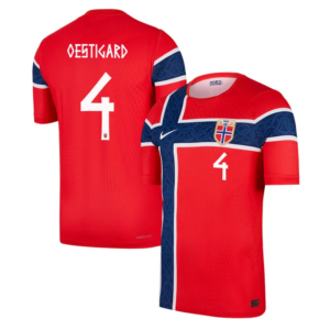 Leo Oestigard #4 Norway Worldcup 2026 Home Jersey - Red