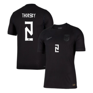 Morten Thorsby #2 Norway Worldcup 2026 Away Jersey - Black