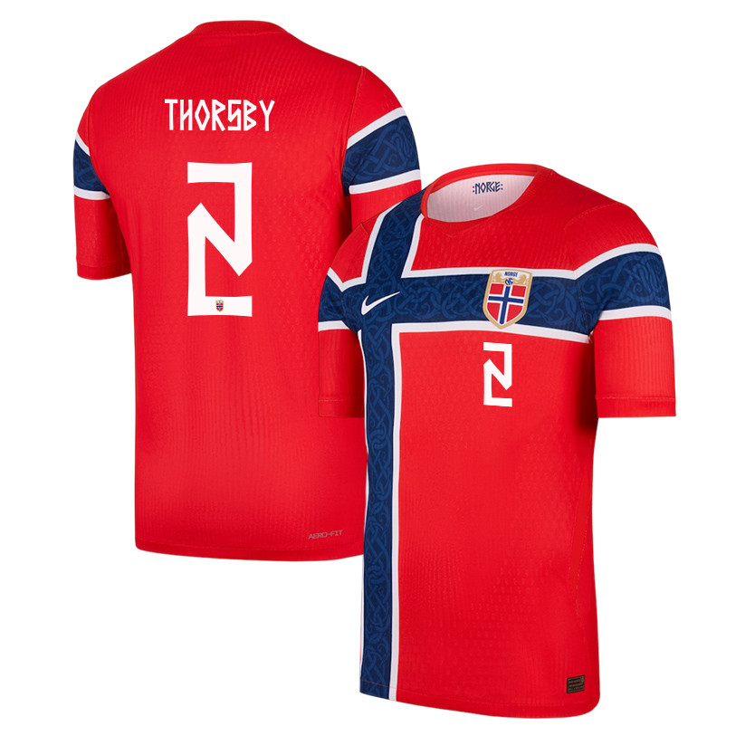 Morten Thorsby 2 Norway National Team 2026 Home Jersey - Red