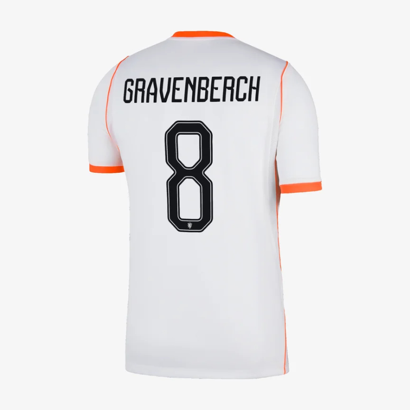 GRAVENBERCH #8 Netherlands Worldcup 2026 Away Jersey – White